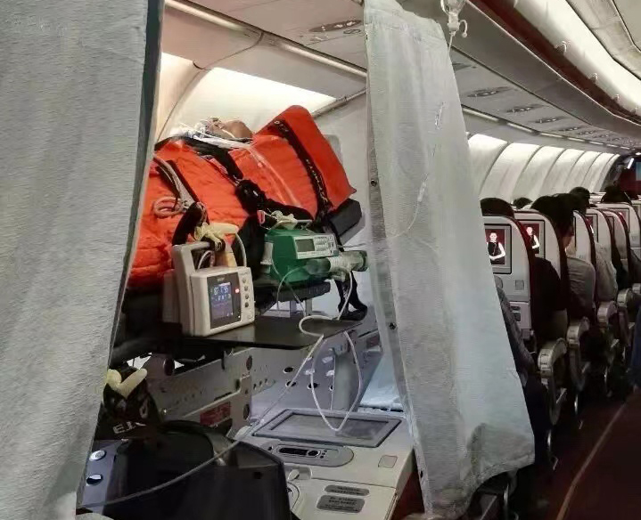 珠海跨国医疗包机、航空担架